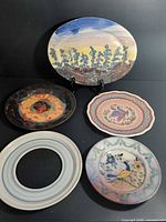 All five plates arranged for overview