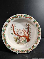 Front view of bowl showing full pattern and border