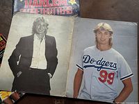 Open spread showing Gretzky portraits, condition of pages