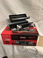 MDX-CA680X unit on top of box with faceplate and case visible