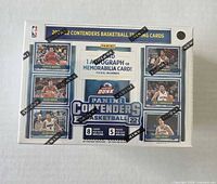 Front view of sealed 2021-22 Panini Contenders blaster box