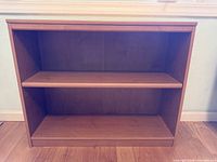 Front view of the Bush Furniture two-shelf bookcase
