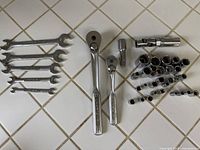 All tools laid out showing quantity and types