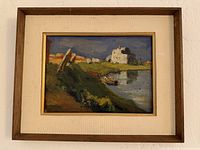 Full view of framed painting