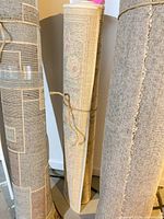 Rolled multi-colour Sonoma Holly Brook Linen rug (middle roll)