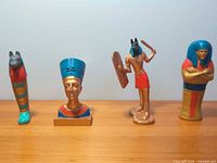 Front view of all four Safari Ltd. Ancient Egypt figurines