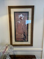 Framed print front view showing artwork, mats and frame