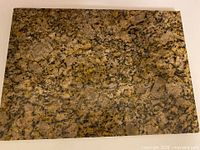 Full view of granite board top surface