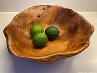 Top view showing overall shape, limes for scale