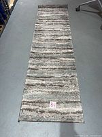Full top view of the runner rug laid flat