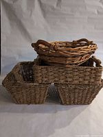 Stacked view of all four baskets