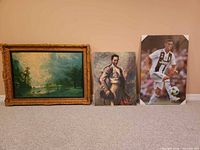 All three artwork pieces side by side for scale and comparison