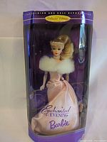 Front view of boxed 1996 Enchanted Evening Barbie