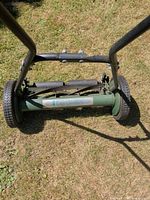 Front view showing Lee Valley logo, blades, wheels