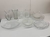 Group shot of all glass items