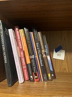 Full group of ten paperbacks on shelf