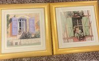 Both framed prints side by side showing overall appearance