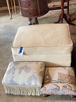 group shot showing all three upholstered pieces