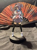 Front view of Hitagi Senjougahara figure on base