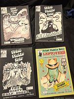 All four Fried Pickle Noir comics displayed front covers
