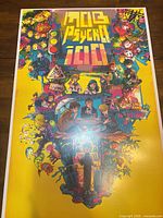 Front view of full poster showing artwork and colours
