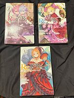 All three Re:Zero volumes front covers displayed