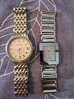 Front view of both watches side by side