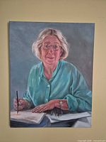 Full view of the portrait painting on wall