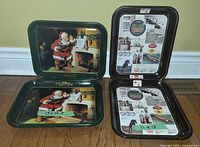 All four trays front view