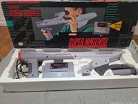 Scope, receiver, game cartridge and Styrofoam in box