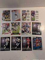 All 12 cards laid out in three rows