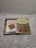 Front covers of both hardcover gardening books