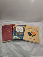 Front covers of three cookbooks
