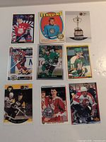 All nine cards laid out