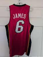 Back view showing JAMES and #6