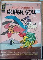 Front cover of Walt Disney’s Super Goof, showing title, 12¢ price, bagged condition