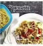 Cover of Tupperware Pasta recipe book showing plated pasta and storage container
