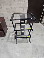 Full front view of TV stand