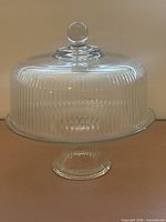 Cake stand with dome assembled