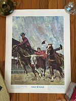 Full view of poster on floor