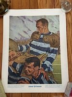 Full view of Prudential Lionel Conacher poster on floor