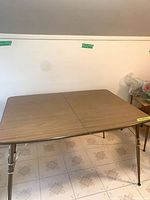 full view of folding dining table set up