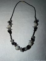 Full view of the beaded necklace