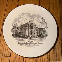 Front view of plate showing full illustration and caption