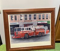 Framed print full view showing subject and frame