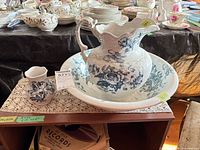 Pitcher, basin and vase full view