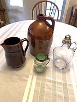 All four vessels grouped on table