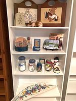 Full shelving unit showing majority of items