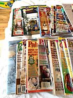 Stacked painting magazines showing assorted titles and covers