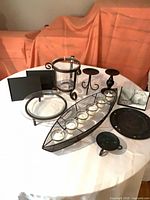 All items grouped on table